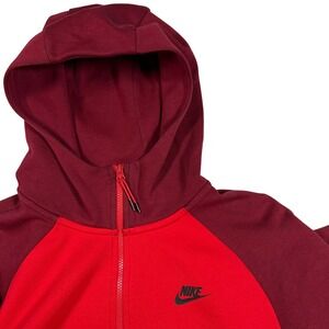 Nike Mens Sportswear Tech Fleece Full Zip Hoodie Large University Red 928483-657